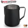 Coffee Essentials Stainless Steel Milk Jug - Printed Measured 350ml and 600ml Black